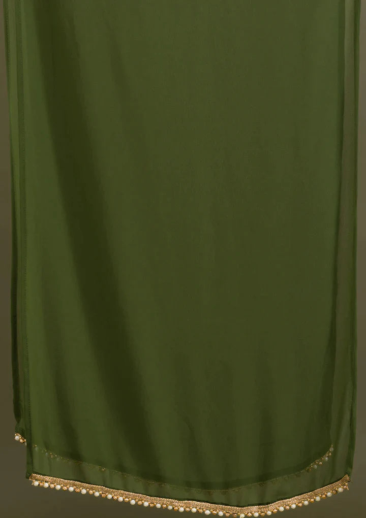 DUPATTA PARTY WEAR GEORGETTE WINE COLOUR PLAZZO SUIT & DUPATTA FULL STICH